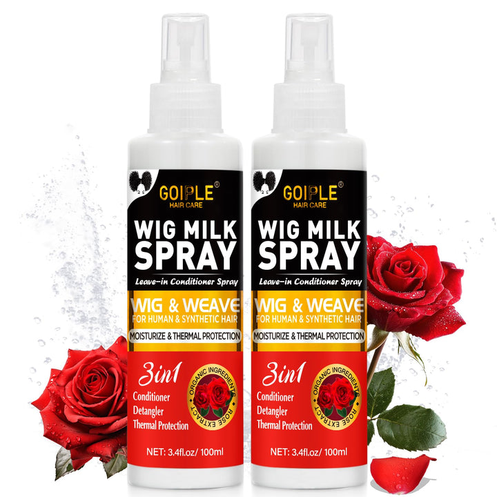 Goiple spray bottle front view showing product and quick styling benefit