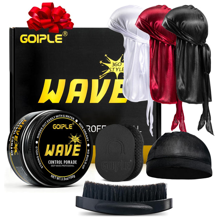 Goiple front packaging showing complete 360 wave starter kit and benefits