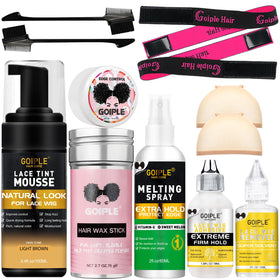 Goiple front packaging showing kit contents and natural finish benefit