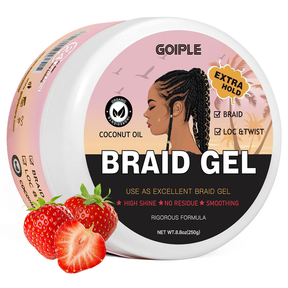 Goiple front jar view showing label and size with clear hold benefits