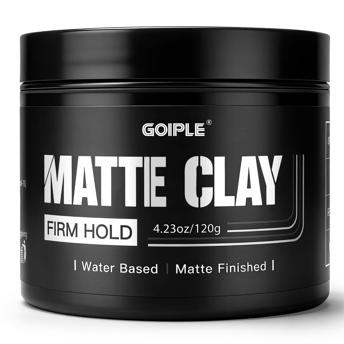 Goiple front packaging showing jar and brand for clean matte styling