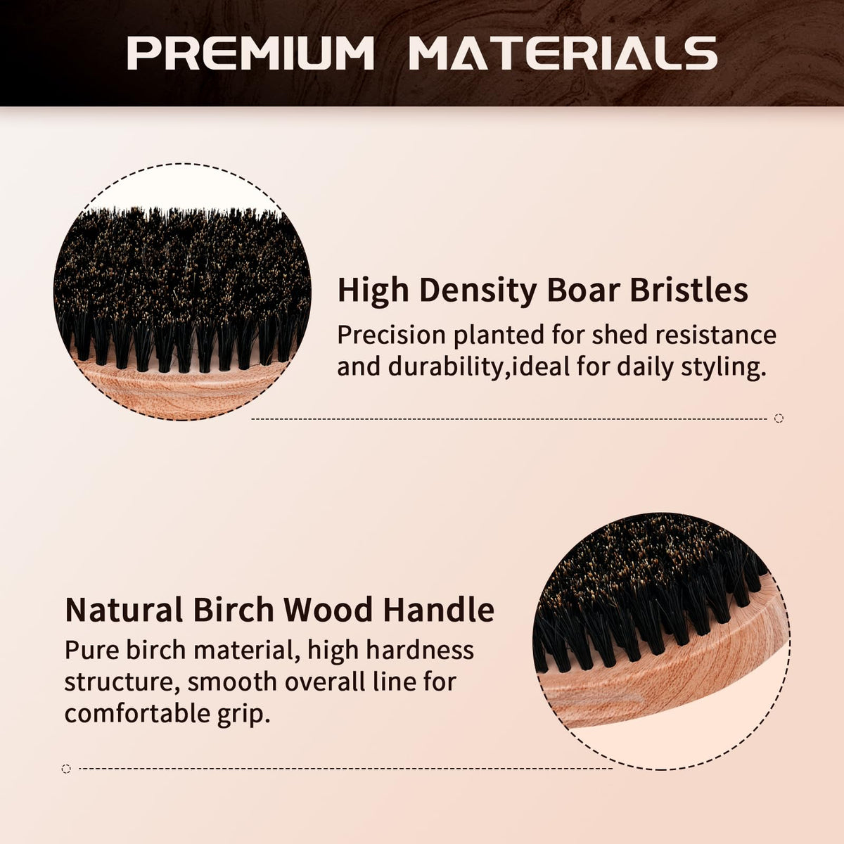 Goiple labeled hardness levels display helping choose soft medium or hard bristles