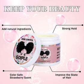 Goiple ingredients display with olive and argan oils for nourishment