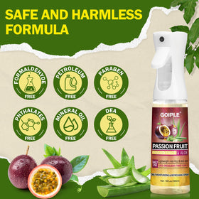 Goiple ingredient label detail highlighting passion fruit and benefits