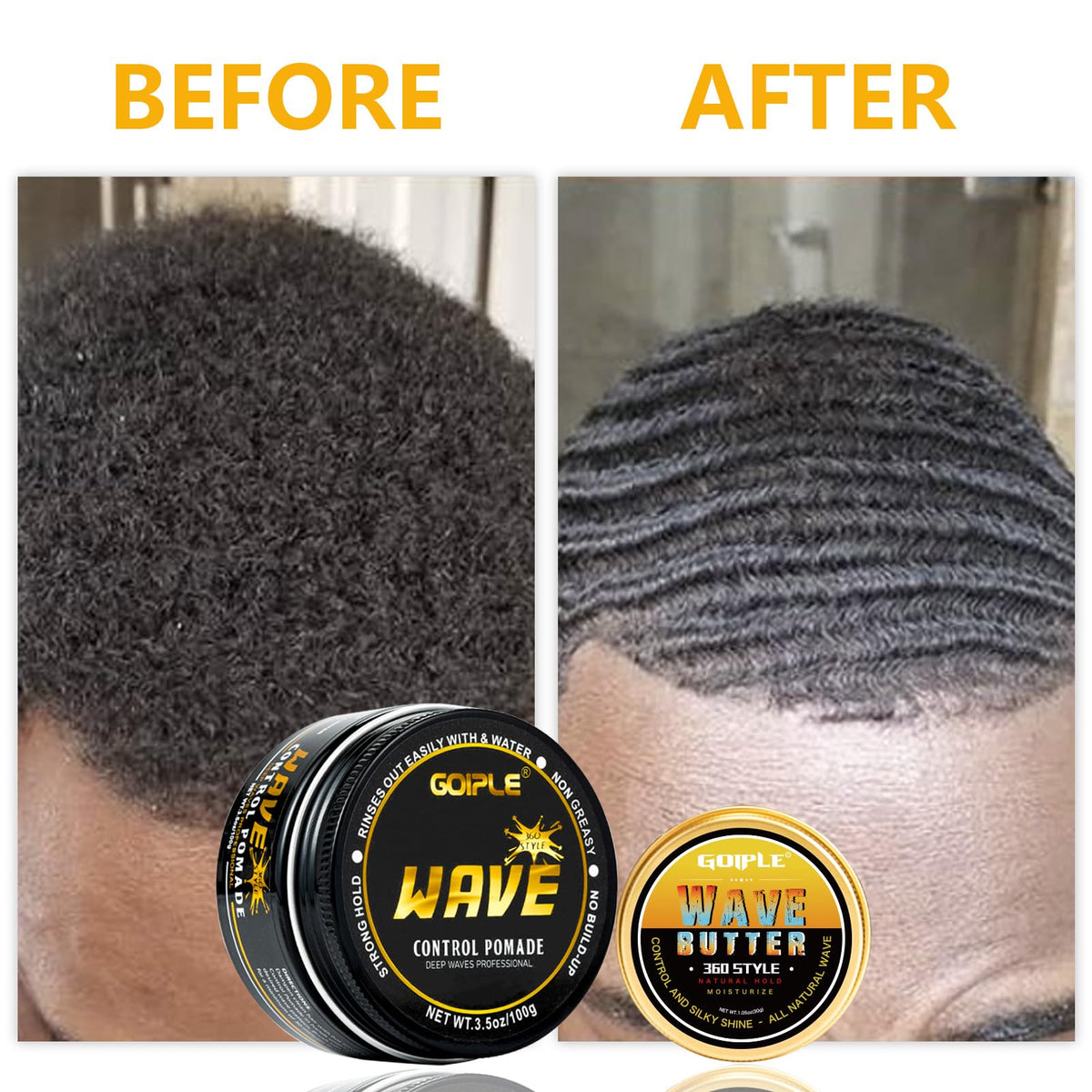 Goiple label close-up highlighting ingredients and conditioning benefits