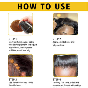Goiple lace edge before and after showing improved invisible hairline