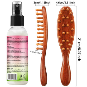 Goiple rosewater and comb on bathroom shelf suggesting routine-ready convenience