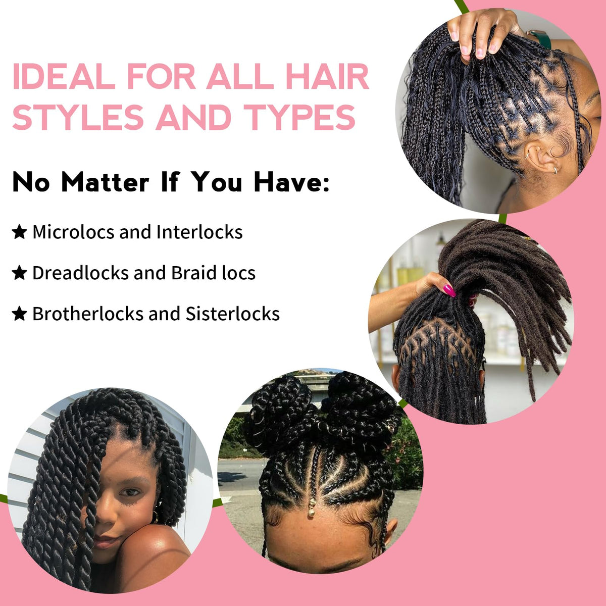 Goiple woman with braids using spray for quick daily refresh