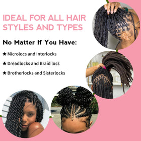 Goiple woman with braids using spray for quick daily refresh