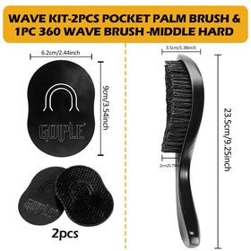 Goiple model displaying defined 360 waves with glossy, layered finish