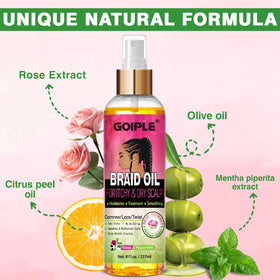 Goiple pour texture closeup displaying lightweight oil absorbency benefit