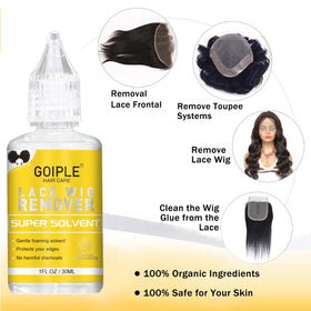 Goiple remover bottle image showing safe adhesive residue removal benefit