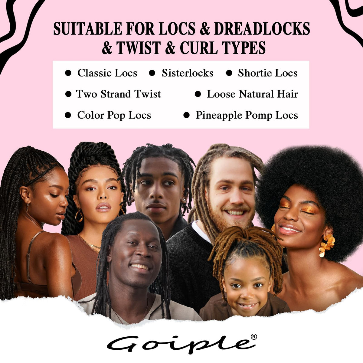 Goiple label detail with ingredients list, transparency and natural benefit