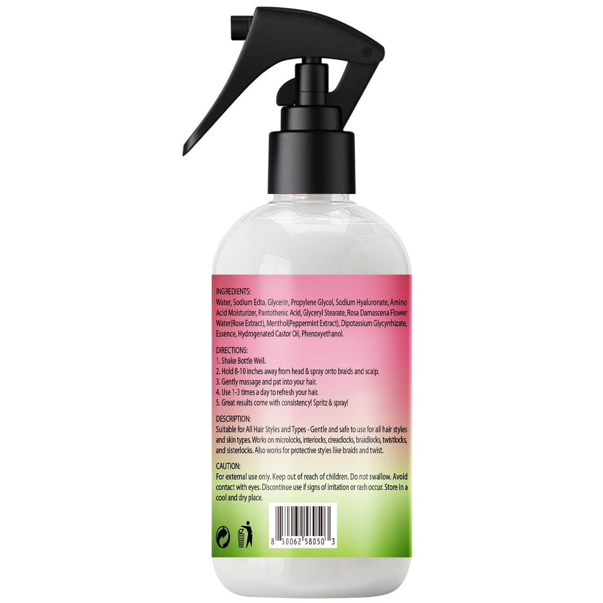 Goiple rose and peppermint ingredients display, natural formulation benefit