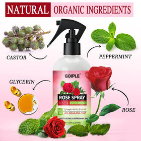 Goiple misting spray in use on locs, refreshing cooling sensation benefit