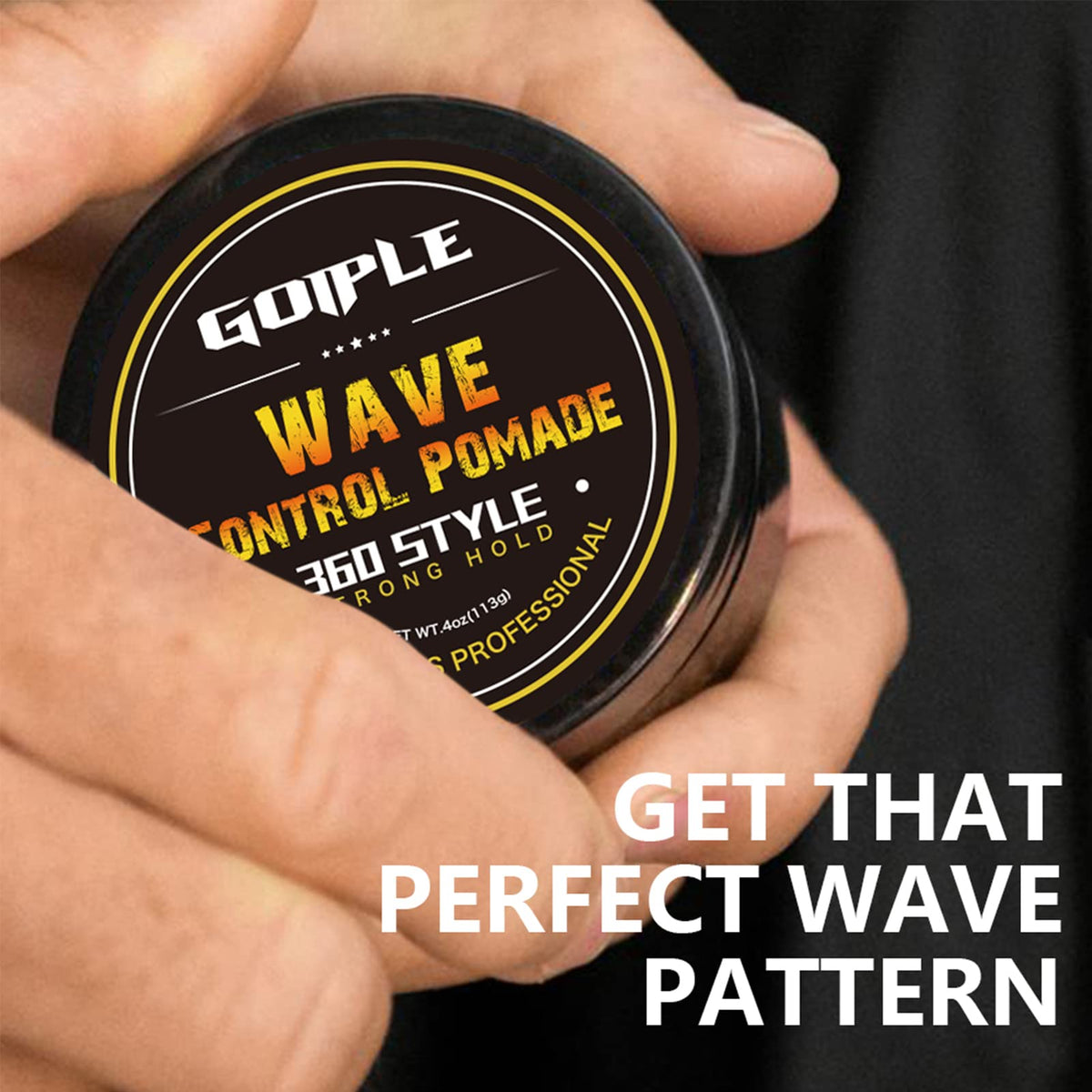Goiple 4oz jar next to a hand to show compact travel-friendly size
