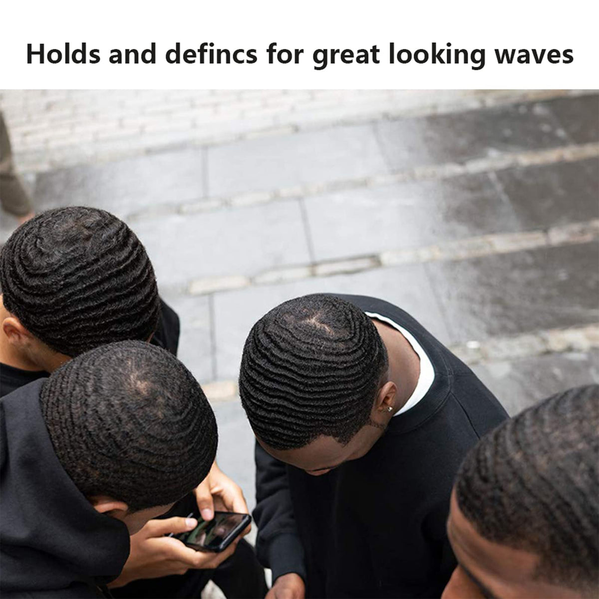 Goiple jar held in hand showing 4oz size for travel-friendly grooming benefit