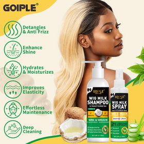 Close-up foam texture of Goiple shampoo showing soft lathering action