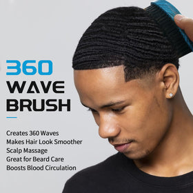 Goiple side profile displaying bristle arrangement for strong wave patterning and scalp comfort