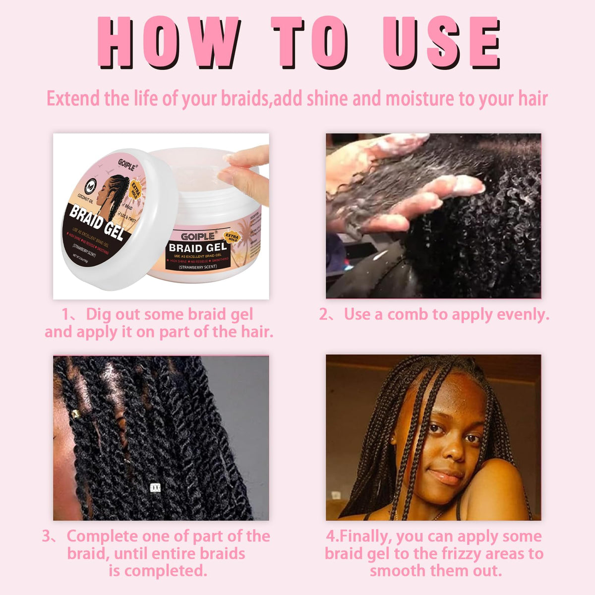 Goiple jar beside argan and coconut highlighting nourishing ingredients