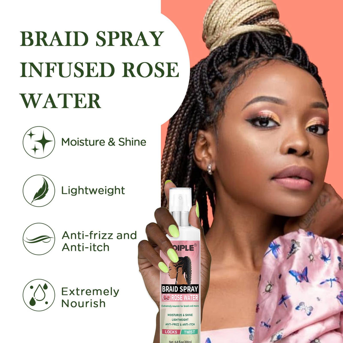 Goiple close-up mist showing fine spray texture for lightweight hydration benefit