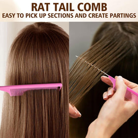 Goiple styling kit used to create a sleek ponytail for polished results