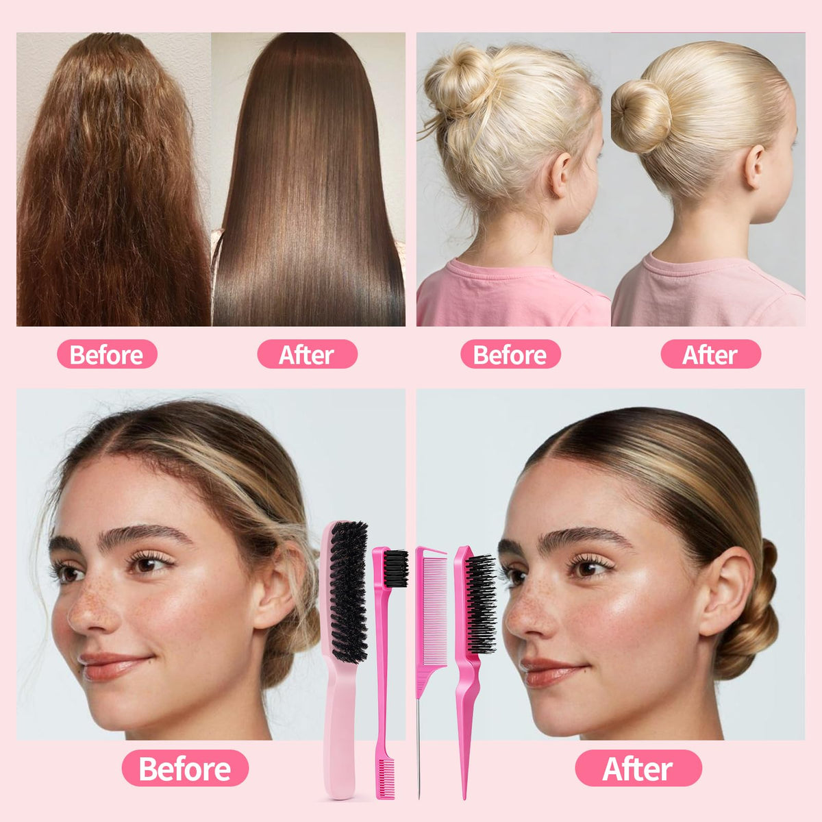 Goiple tail comb fine point for accurate parting and sectioning