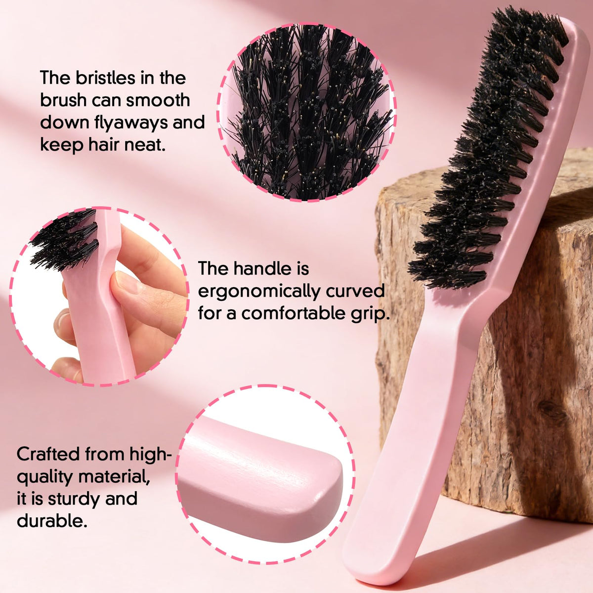 Goiple teasing brush texture for adding lift and volume