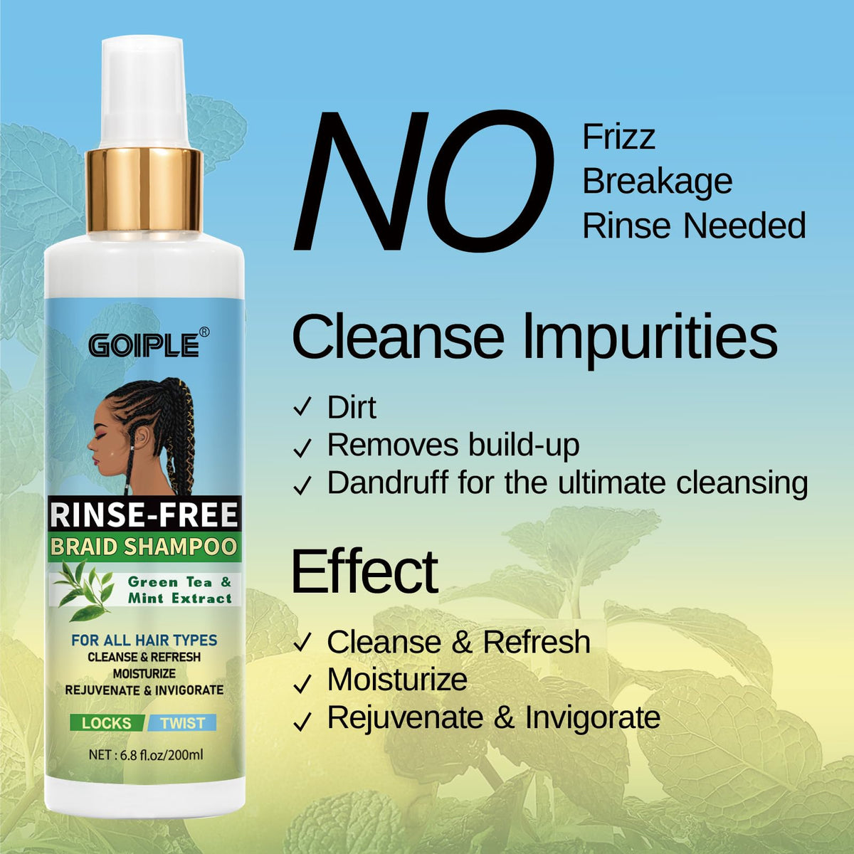 goiple texture close-up foam and spray for quick cleanse