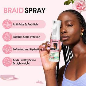 Goiple spray droplet on hand highlighting lightweight texture and slip