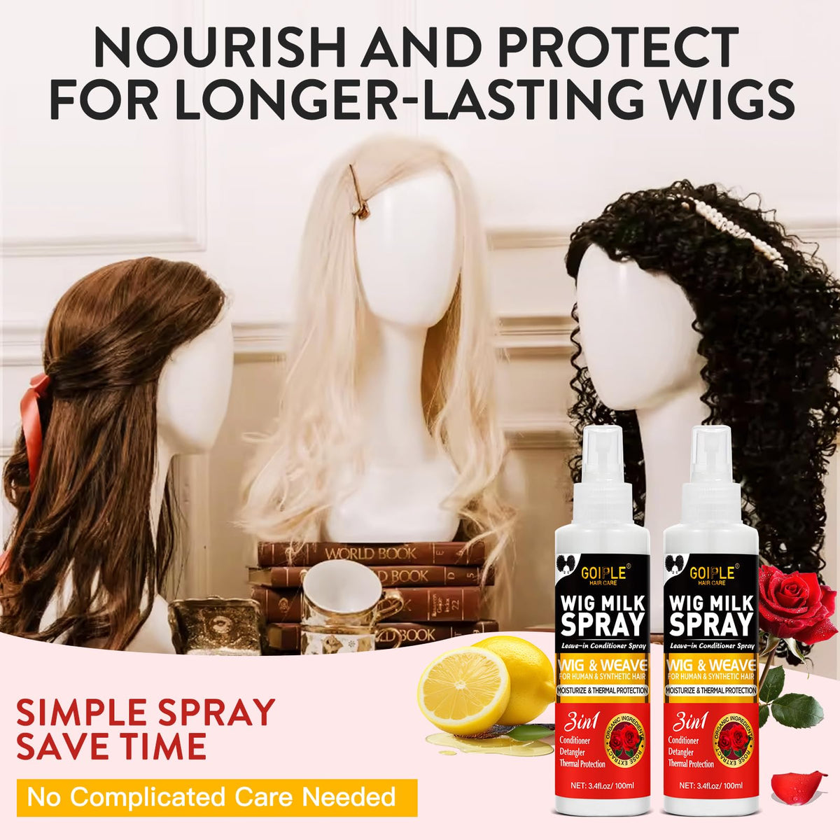 Goiple two bottles in travel pouch highlighting on-the-go maintenance benefit