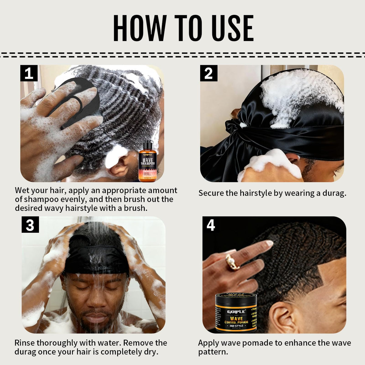 Goiple visible waves before and after using the system
