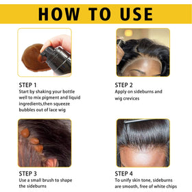 Goiple wig caps and elastic bands laid out to assist fitting and bonding