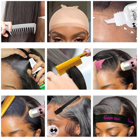 Goiple wig glue and remover bottles for secure lace application and gentle removal