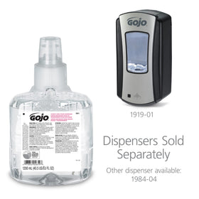 GOJO clear & mild foam texture on skin highlighting gentle moisturizing