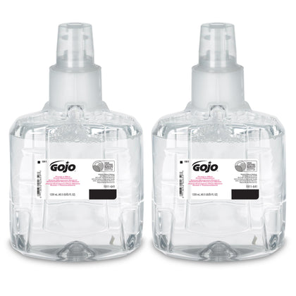 GOJO clear & mild front label showing product identity and benefits