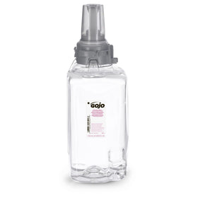 GOJO refill valve close-up demonstrating sanitary sealed fresh dispensing valve benefit
