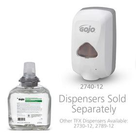 GOJO rich foam texture on hands showing gentle lather and easy rinsing