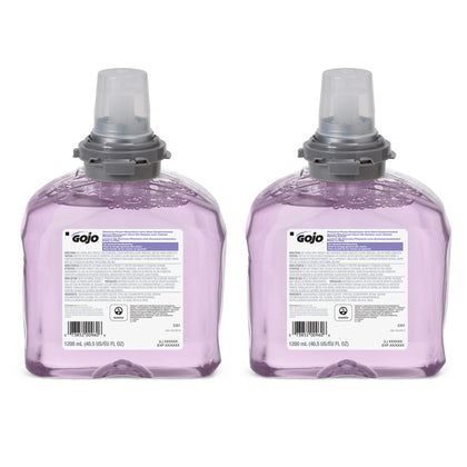 GOJO front packaging 1200 mL cranberry refill showing product and volume benefits