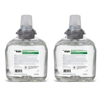 GOJO front packaging showing refill label and certifications for easy identification