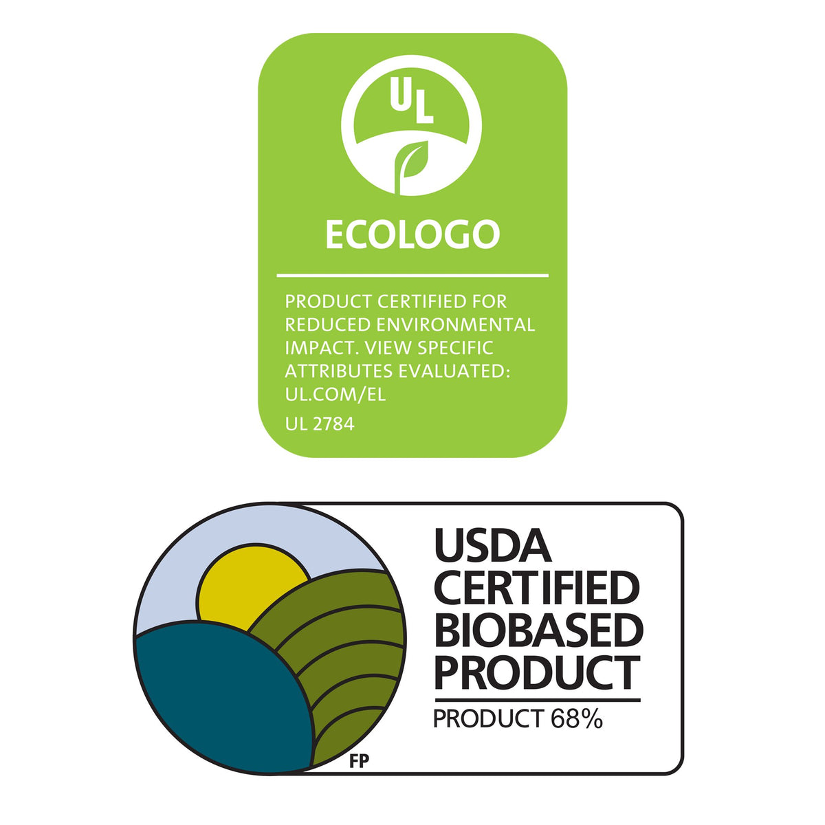 GOJO product label with EcoLogo and USDA Biobased certifications visible