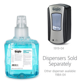 GOJO refill inserted into LTX-12 dispenser for easy maintenance