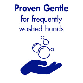GOJO refill installed in a TFX touch-free dispenser demonstrating hands-free use