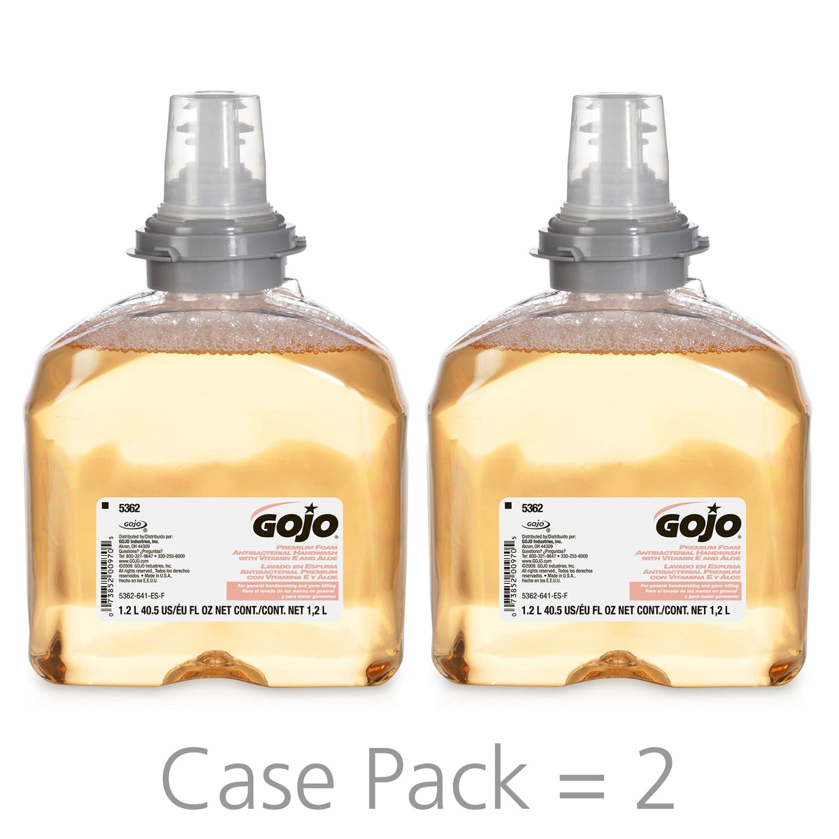 GOJO TFX foam texture closeup showing rich lather and gentle feel benefit