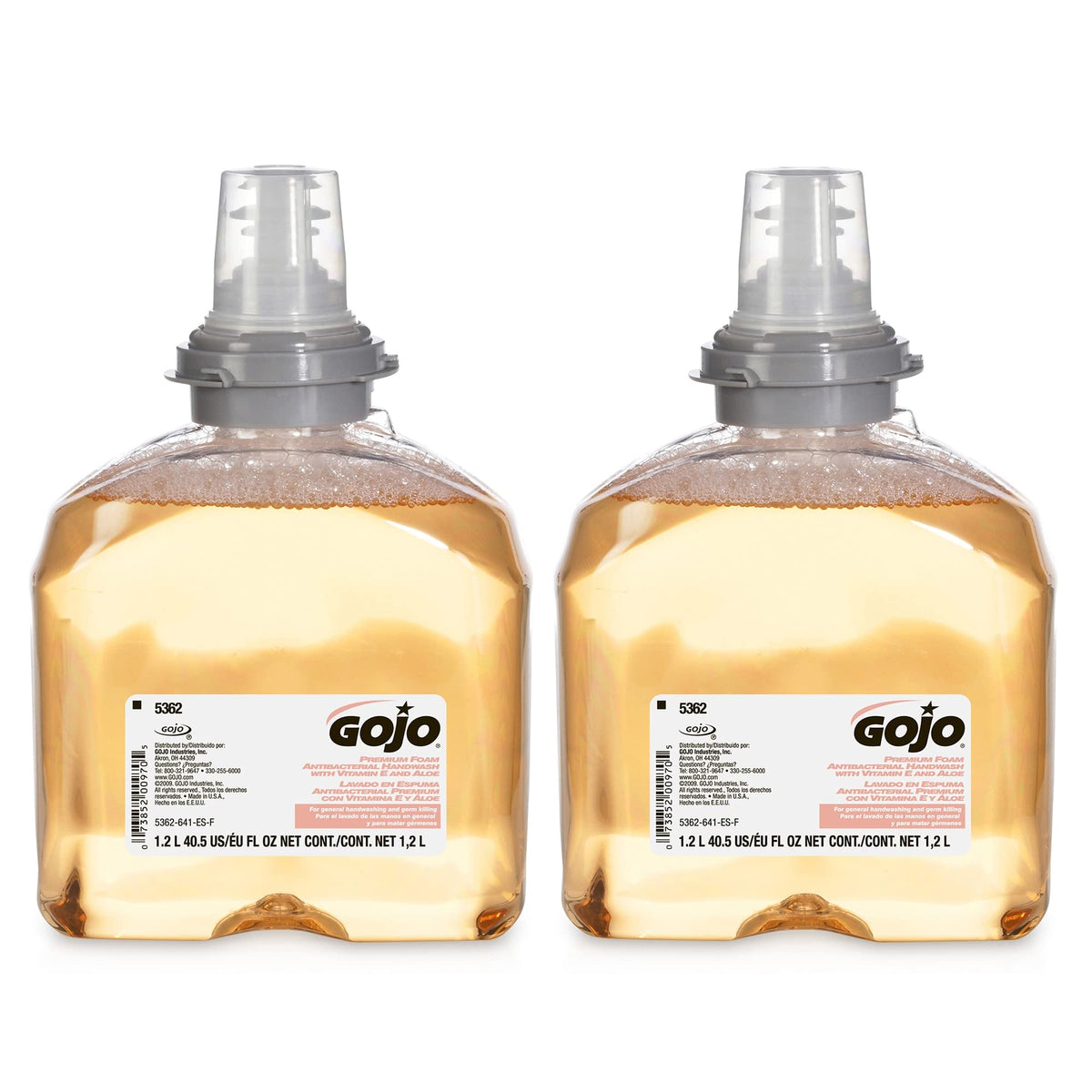 GOJO TFX front packaging showing refill and fresh fruit scent benefit