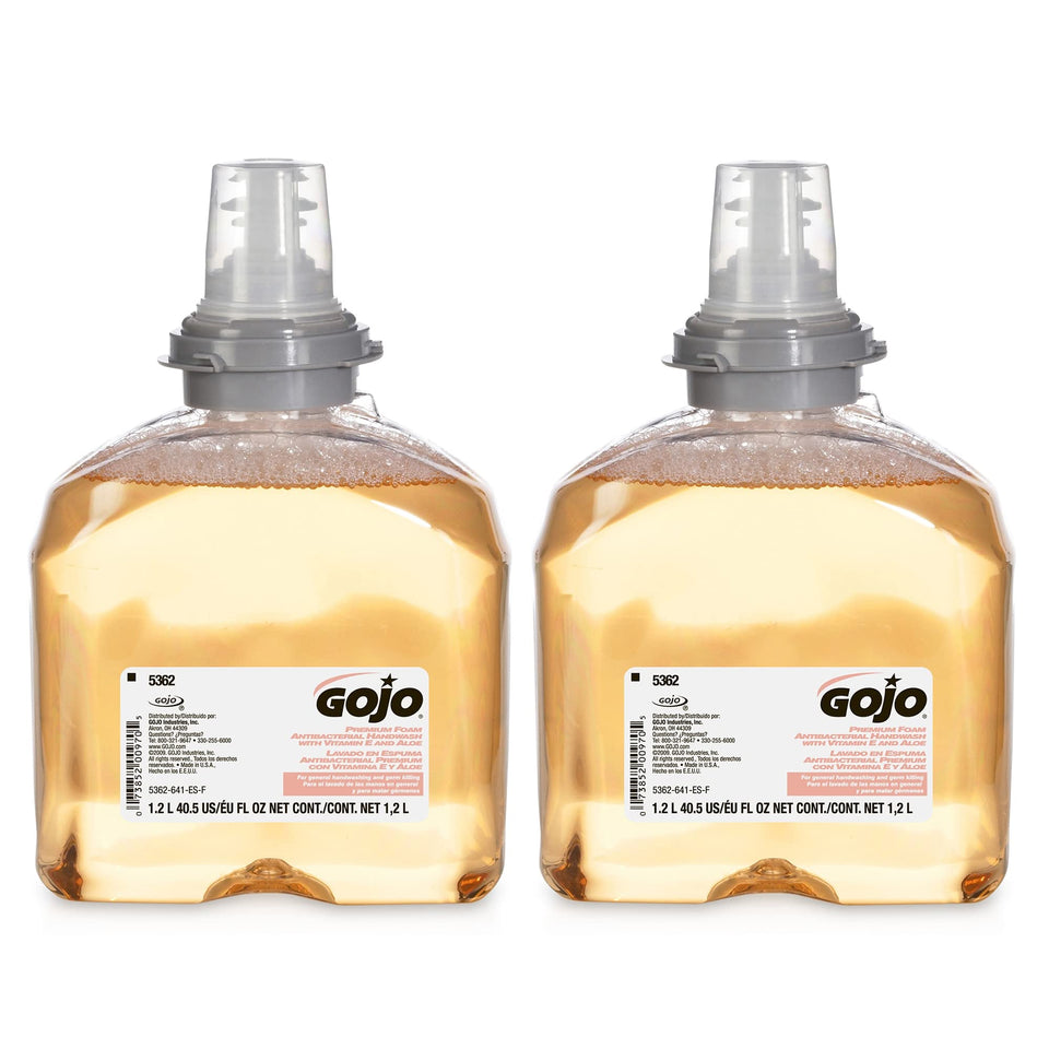GOJO TFX front packaging showing refill and fresh fruit scent benefit