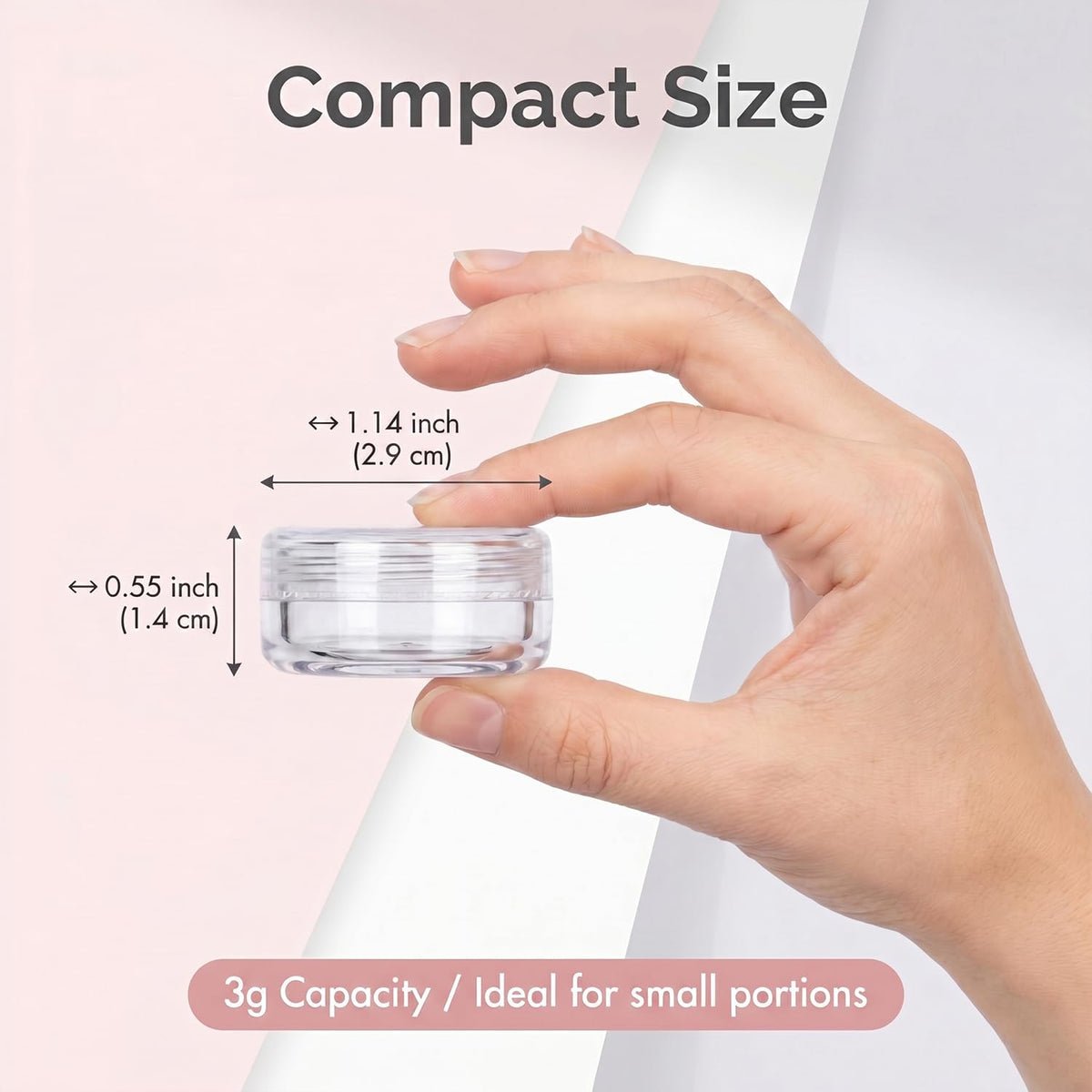 GOLACKY jar filled with lip balm top view for easy application benefit