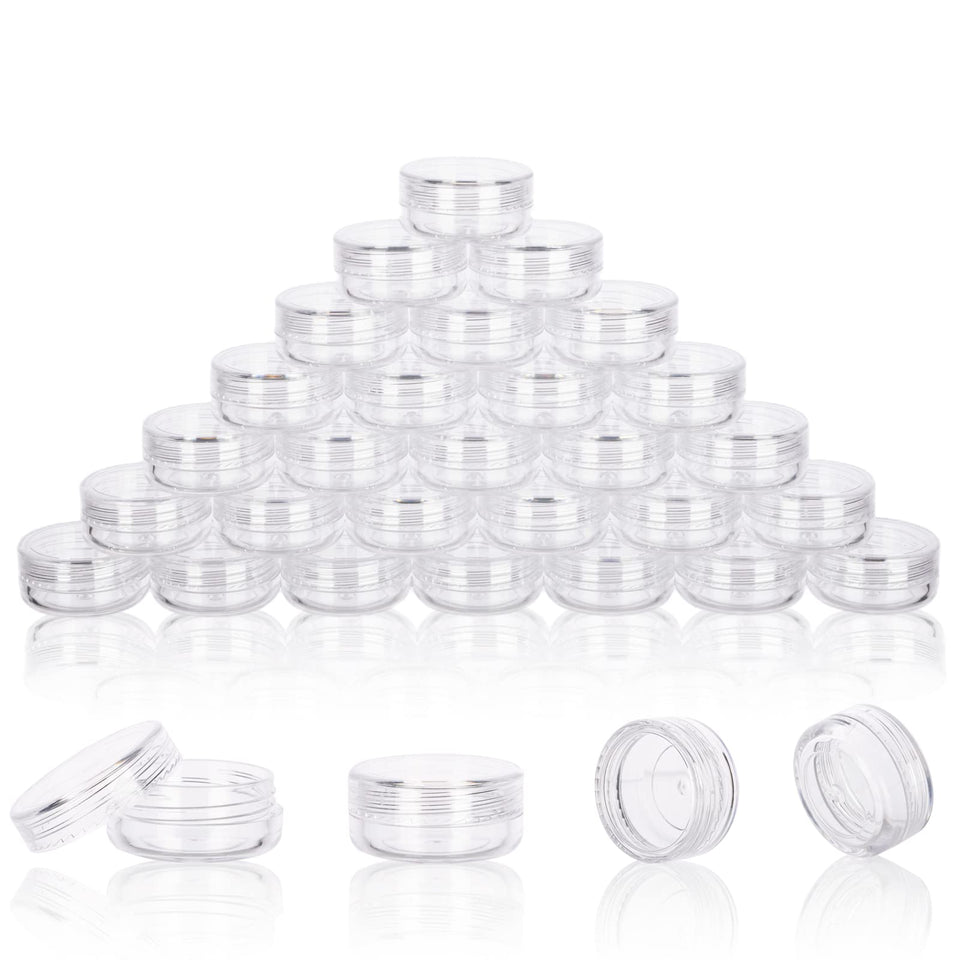 GOLACKY front view clear sample jars showing neat storage benefit