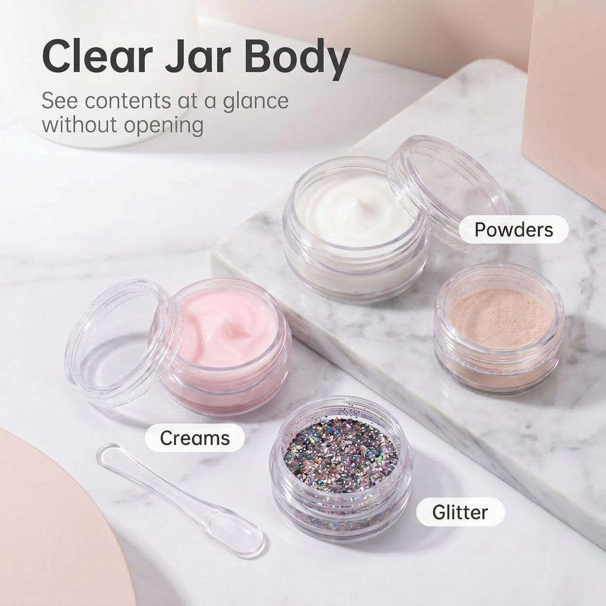 GOLACKY jar in hand scale comparison for compact travel benefit