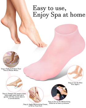 Golbylicc socks next to ruler showing size and fit benefit for most women's feet